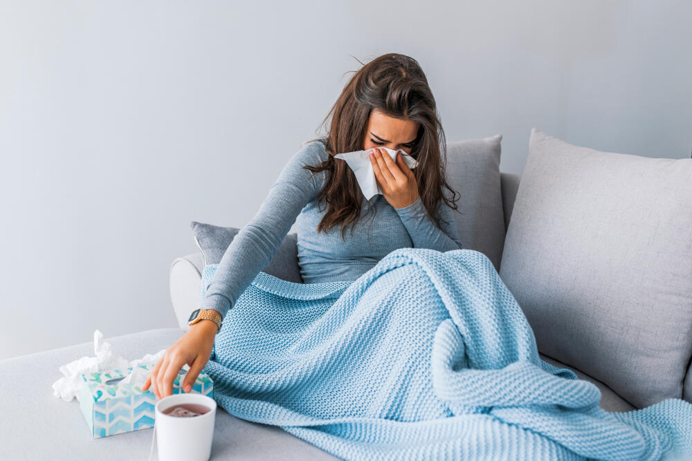 prehlada, grip, kijavica