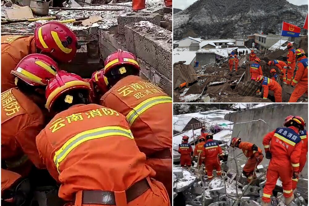 UŽAS U KINI: U klizištu na jugozapadu zemlje zatrpano 47 osoba, Si naredio spasiocioma da učine sve što mogu (FOTO, VIDEO)
