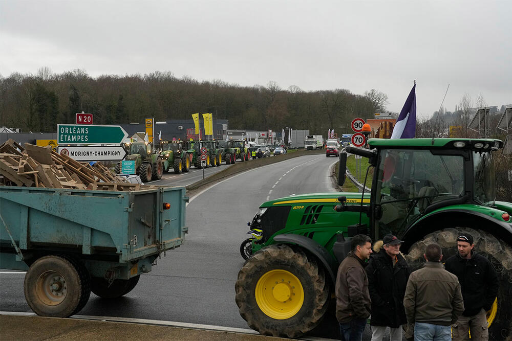 protest farmera, farmeri, Francuska