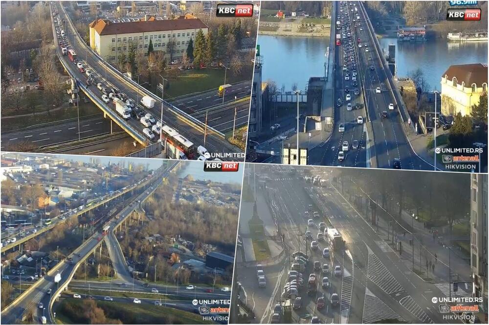 KOLONE VOZILA NA MOSTOVIMA: Jutarnji špic usporio Beograđane, gužve ima i u ovim delovima grada