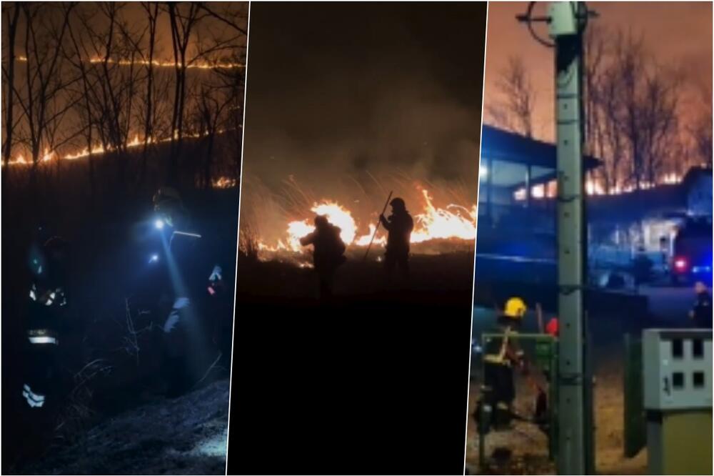 FORMIRAO SE VATRENI PRSTEN, ČOVEK GLEDA HOĆE LI MU ZAHVATITI KUĆU: Novi strašni snimci požara na Fruškoj gori (VIDEO, FOTO)
