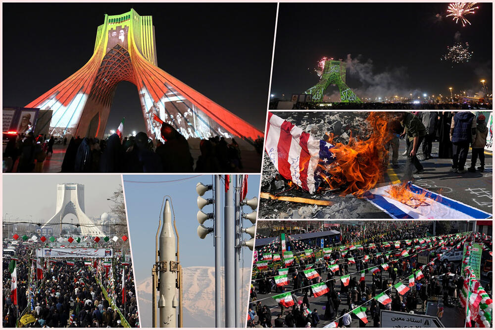 IRAN SLAVI 45. GODIŠNJICU REVOLUCIJE: Balističke rakete, paljenje zastava i uzvici "Smrt Americi" i "Smrt Izraelu" (FOTO, VIDEO)