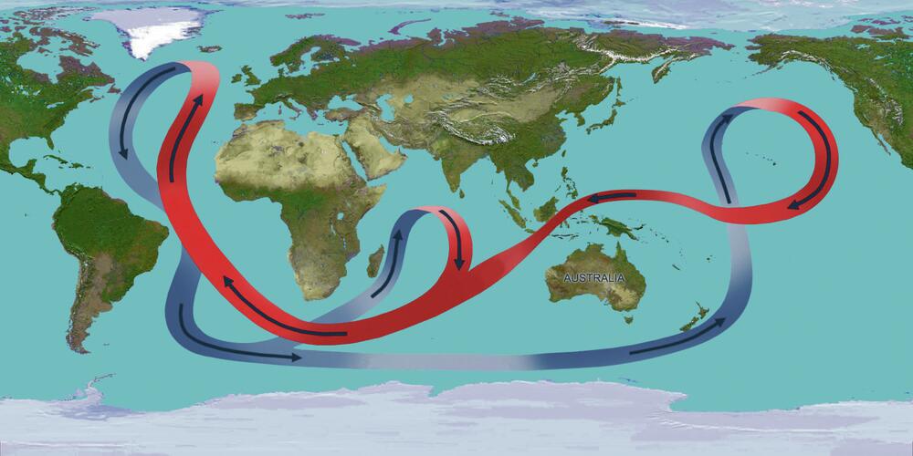 Mapa: Kruženje morskih struja