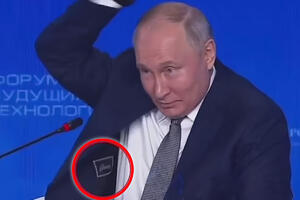 KOLIKO KOŠTA PUTINOVO ODELO? Ruski predsednik podigao ruku i nehotice otkrio koji LUKSUZNI BREND nosi (VIDEO)