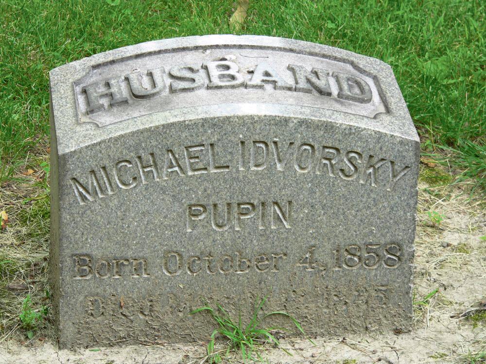 Grob Mihajla  Pupina bez krsta  Groblje u  Bronksu,  Njujork, SAD