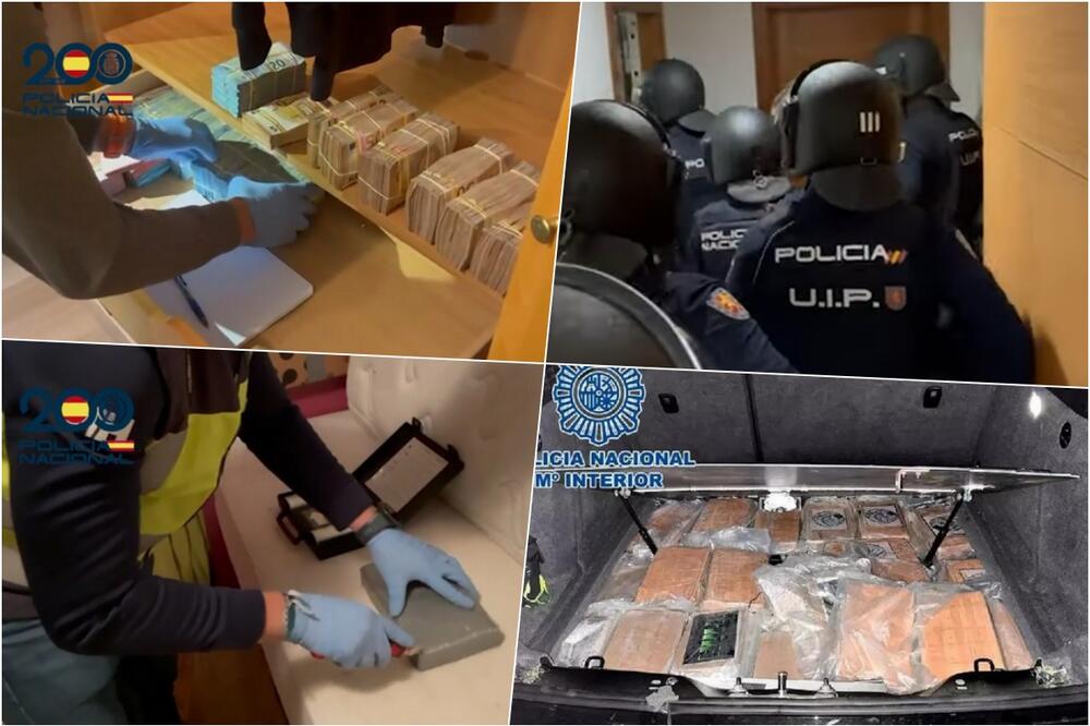 RAZBIJEN OGRANAK BALKANSKOG KARTELA - POGLEDAJTE FILMSKU AKCIJU: Uhapšeno 17, među njima VOĐA, zaplenjena skoro tona kokaina VIDEO