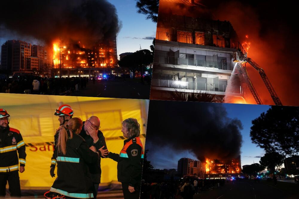 ZAPALJENI DELOVI ZGRADE PADALI NA TROTOAR, LJUDI ZAPOMAGALI SA TERASA Potresne scene u Valensiji, povređeno 13 osoba