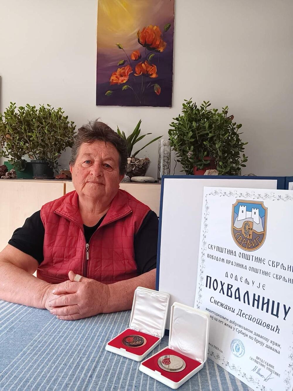 Snežana Despotović je dobila 25 nagrada za humanost