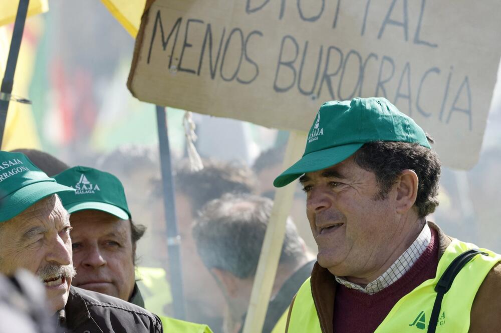 Madrid, farmeri, protest