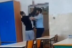 POTUKLI SE NASTAVNIK I UČENIK?! Snimak iz Podgorice širi se mrežama, a direktorkina reakcija na sve je HIT (VIDEO)