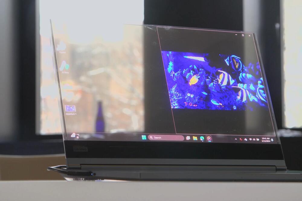 UPOZNAJTE LENOVO PROJECT CRISTAL: Ovo je prvi laptop na svetu sa providnim microLED ekranom