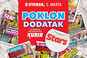 NE PROPUSTITE NOVI STARS! Utorak, 5.februar, uz dnevno izdanje novina Kurir