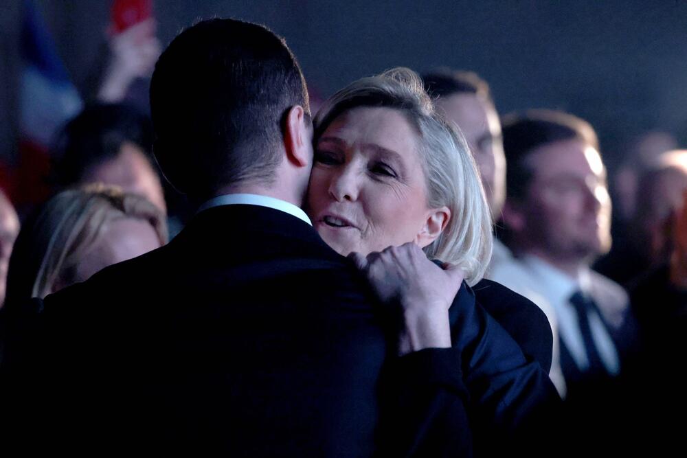 Žordan Bardela, Mari Le Pen, Marin Le Pen