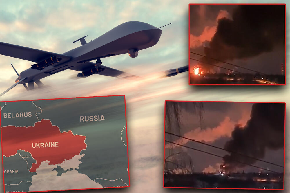 Ukrajina, dron, Rusija, napad