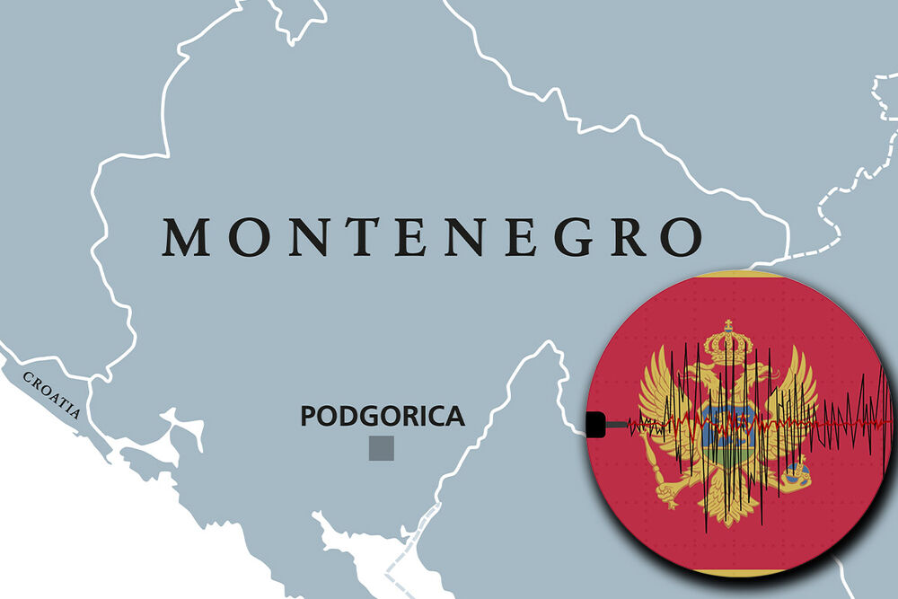 Crna Gora, zemljotres
