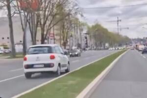 JOŠ JEDAN KAMIKAZA NA BEOGRADSKIM ULICAMA: Usred bela dana vozi KONTRASMEROM kroz prometnu Višnjičku ulicu (VIDEO)