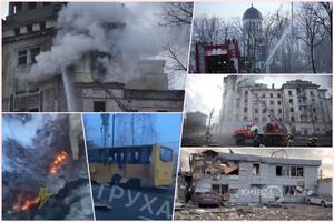 "MISLILA SAM DA SU RUSI BACILI NUKLEARNU BOMBU NA NAS": Kijevljane probudile snažne eksplozije, prvi snimci razaranja (VIDEO)