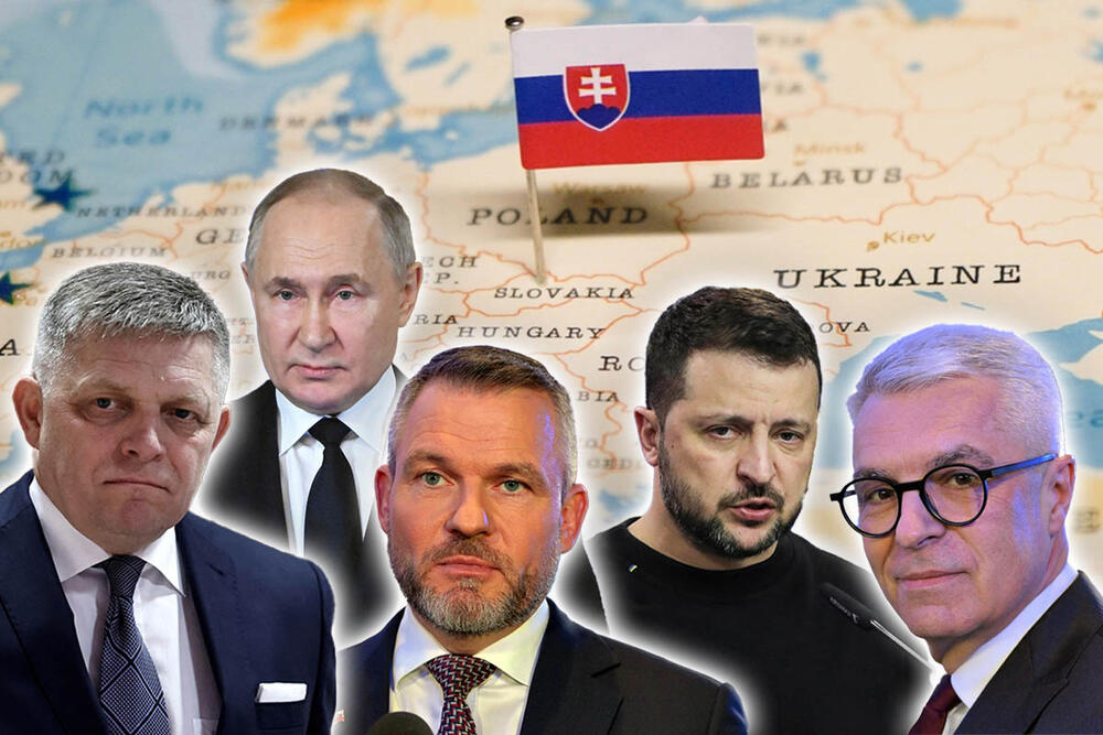 Slovačka, Ivan Korčok, Vladimir Putin, Volodomir Zelenski, Peter Pelegrini, Robert Fico