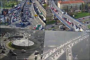 KOLAPS NA AUTOKOMANDI, KOLONA I NA PLAVOM MOSTU: Ako možete, zaobiđite ove delove Beograda, jutarnji špic usporio saobraćaj (FOTO)