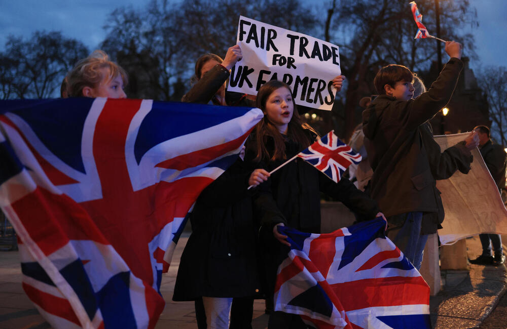 Velika Britanija, London, protest, protest farmera