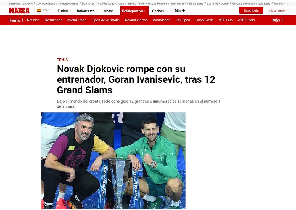 Novak Đoković, Goran Ivanišević