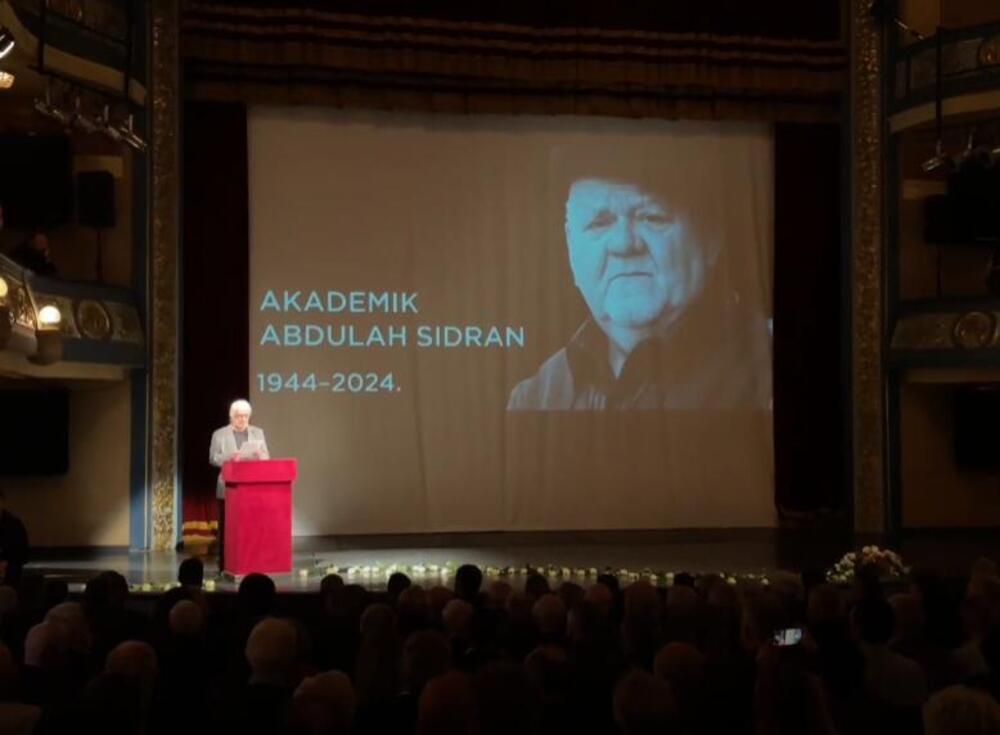 Abdulah Sidran, komemoracija, Narodno pozorište Sarajevo