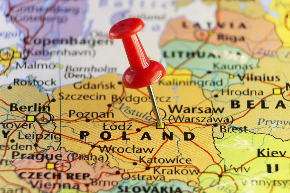 Poljska, mapa Poljske