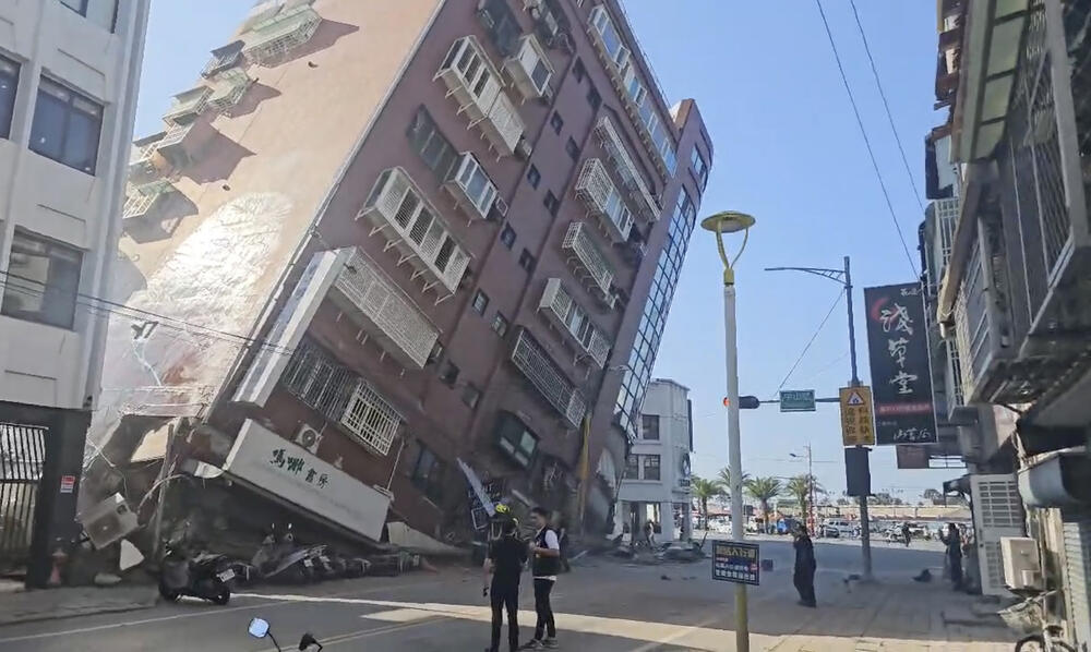 Tajvan, zemljotres