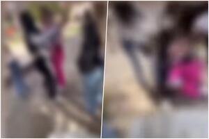 UZNEMIRUJUĆI SNIMAK: Devojčice se potukle u centru grada, u pozadini se čuje SMEH VRŠNJAKA (VIDEO)