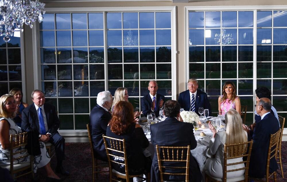 Harold Hem u Beloj kući (levo) 2018. dok je Tramp bio predsednik SAD