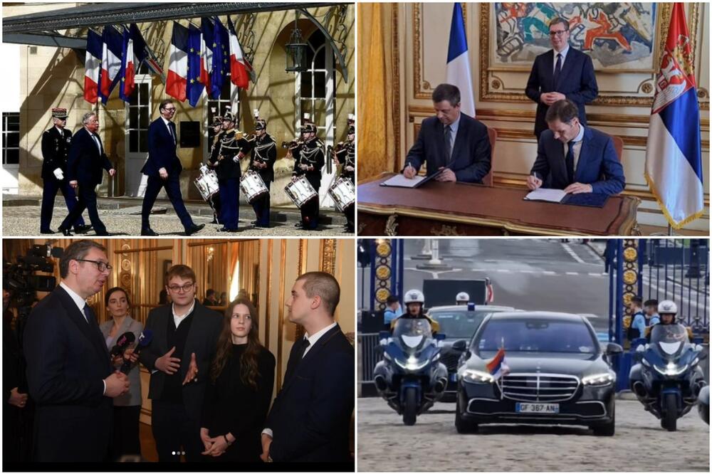 KURIR U PARIZU Vučić u poseti Francuskoj: Predsednik tokom dana imao niz važnih sastanaka, sve spremno za SUSRET S MAKRONOM