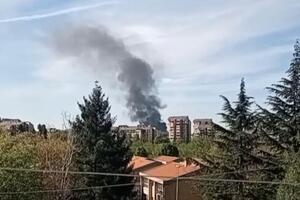 POŽAR NA VIDIKOVCU: Gust dim nadvio se nad tim delom grada (VIDEO)