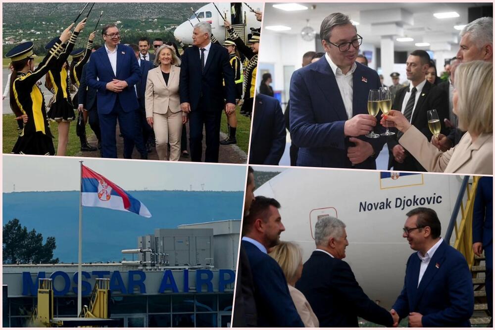 &quot;VERUJEM DA ĆE OVO BITI IZUZETNA PRILIKA&quot; Vučić na svečanom dočeku u Mostaru: Nastavljamo da razvijamo sveukupnu saradnju (FOTO)