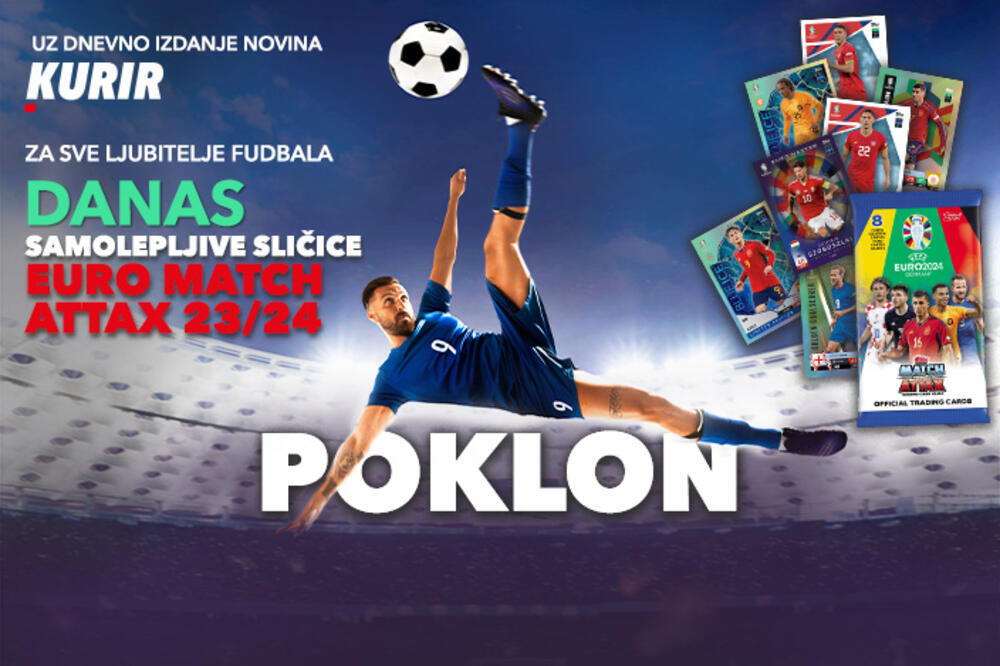 Uzbudljiv novi svet evropskog fudbala: SAMOLEPLJIVE SLIČICE EURO MATCH ATTAX 23/24 poklon uz dnevne novine Kurir!