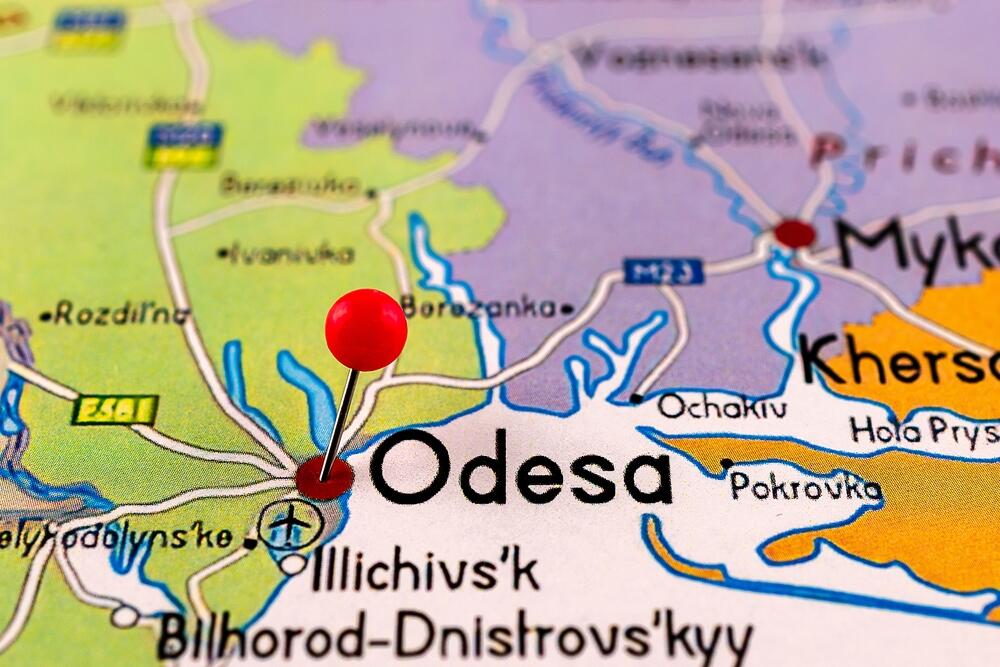 Одеса, Карта на Украина, Украина