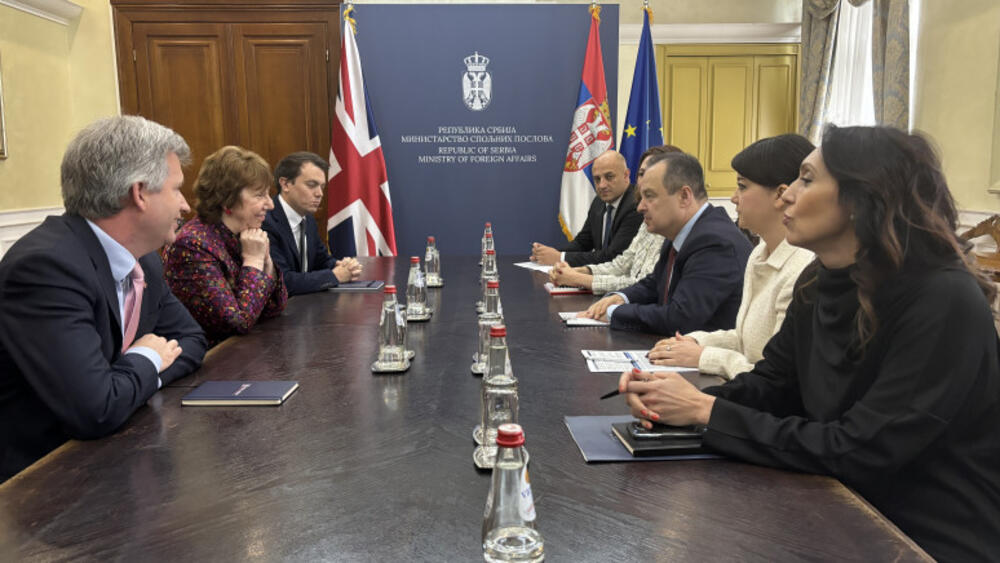 SRBIJA IMA KLJUČNU ULOGU U REGIONU: Ministar Dačić se sastao sa Ketrin Ešton