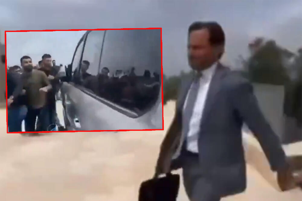 NEMAČKI AMBASADOR BEŽAO OD BESNIH PALESTINACA: Šokantan snimak, studenti prekinuli sastanak, diplomate trčale do vozila (VIDEO)