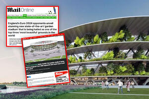 PLJUŠTE POHVALE! Engleski mediji sa ODUŠEVLJENJEM pišu o arhitektonskom projektu u Surčinu: Srbija dobija remek delo od stadiona!