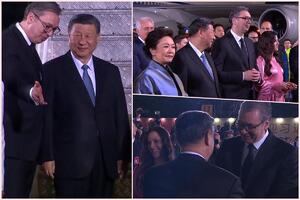 SI ĐINPING SLETEO U BEOGRAD U PRATNJI MIGOVA: Dočekao ga predsednik Vučić, ovako je izgledao susret dvojice lidera (FOTO)