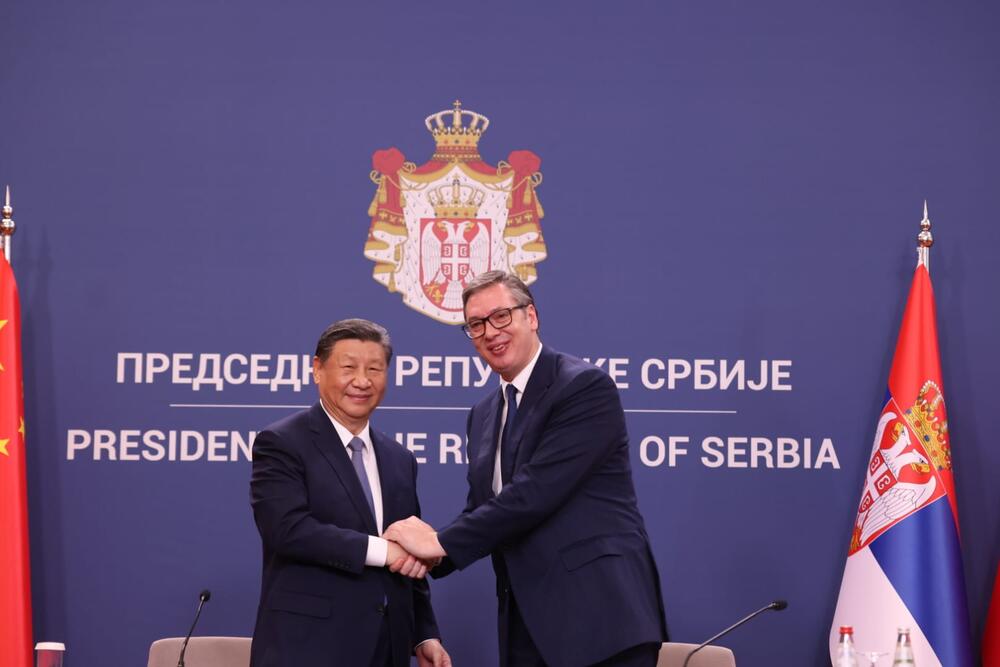 Aleksandar Vučić, Palata Srbija, potpisivanje sporazuma, Si Đinping