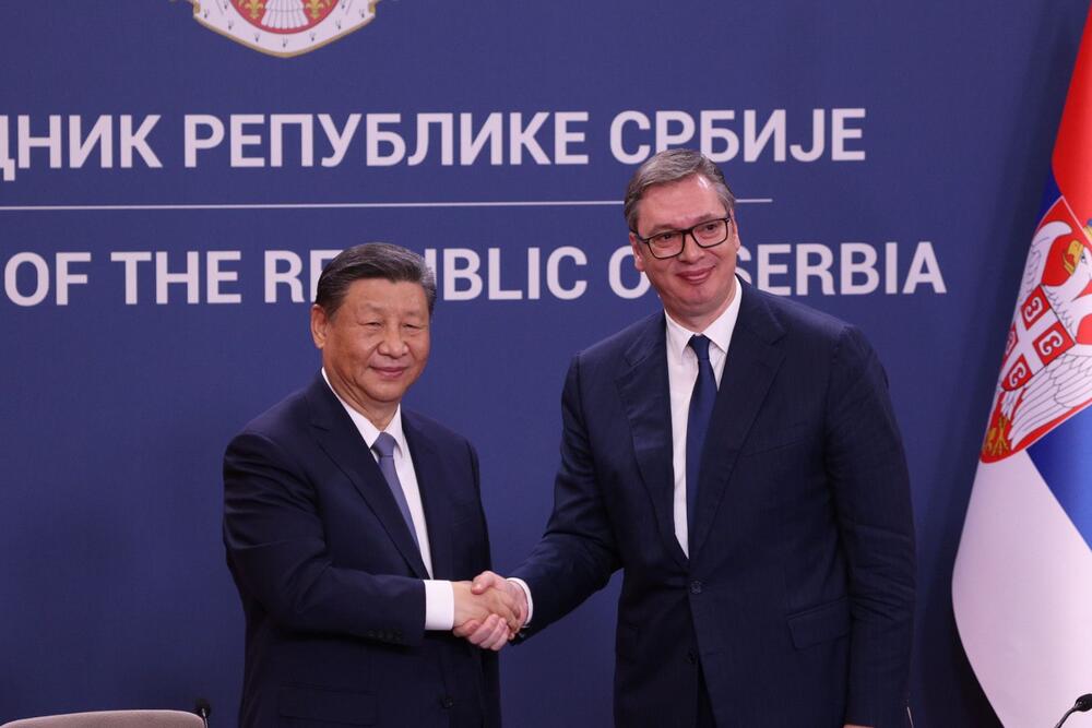 Aleksandar Vučić, Palata Srbija, potpisivanje sporazuma, Si Đinping