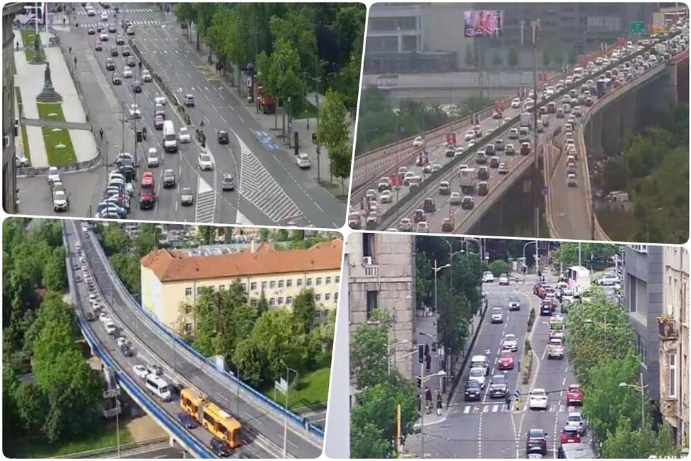 KOLONE VOZILA NA MOSTOVIMA: Počeo jutarnji špic u Beogradu, pogledajte kakvo je stanje na ulicama prestonice (FOTO)