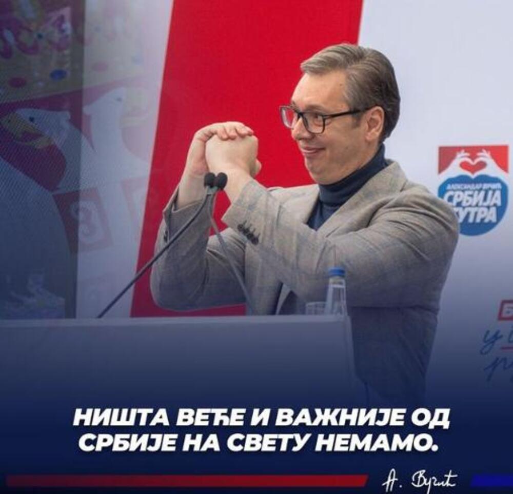 &quot;NIŠTA VEĆE I VAŽNIJE OD SRBIJE NA SVETU NEMAMO&quot;: Vučić se oglasio na Instagramu, uputio snažnu poruku!