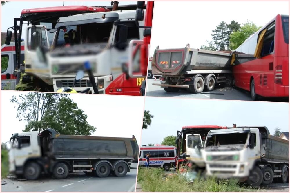 JEZIVI PRIZORI KOD OBRENOVCA, OTKRIVENO KO JE POGINUO! Poznato kako je došlo do sudara autobusa i kamiona pod teretom (VIDEO)