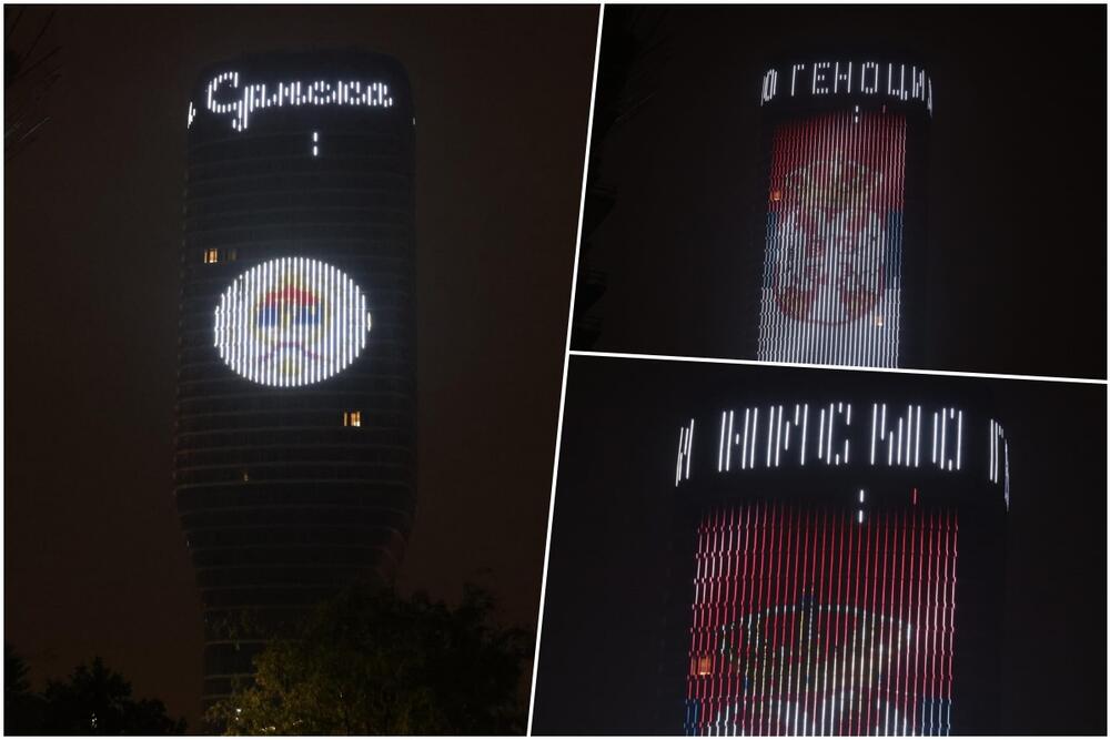 MI NISMO GENOCIDAN NAROD! PAMTIMO! Moćna poruka sa Kule Beograd obilazi svet (FOTO)