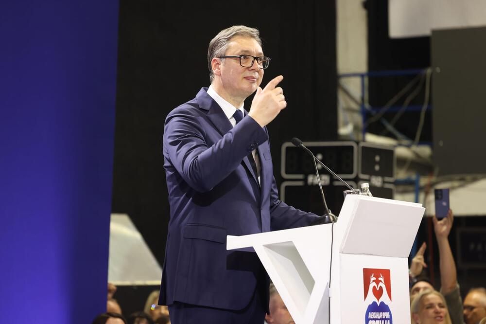 Aleksandar Vučić, predizobrni skup, Beograd sutra