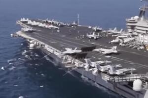 PRVI PUT OD VIJETNAMSKOG RATA NA UDARU AMERIČKI NOSAČ AVIONA: Huti raketirali USS Dvajt D. Ajzenhauer (VIDEO)