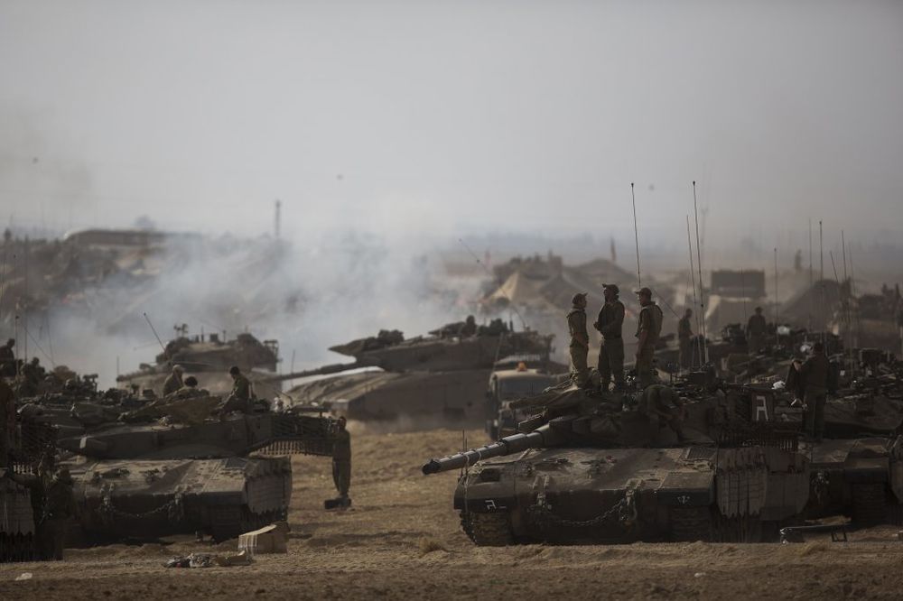 Položaji iraelskih odbrambenih snaga kod granice s Pojasom Gaze Foto Reuters