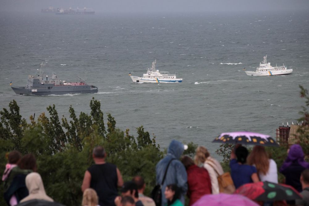 Ukrajinski ratni brodovi u Crnom moru, Foto AP
